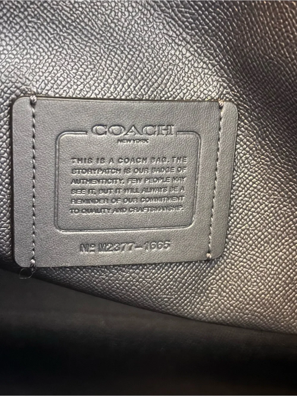 Coach Large Navy Blue Mollie Signature Tote Bag